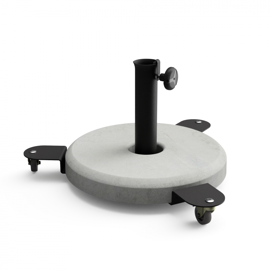 HALTER 20Kg [3 Wheel base+tube] Sun umbrella stand Tuozi